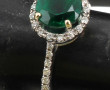 Bague en or gris 18 carats sertie d'une 