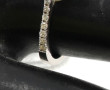 Bague en or gris 18 carats sertie d'une 