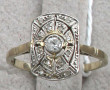 Bague époque ART DECO deux ors 18 cts, p