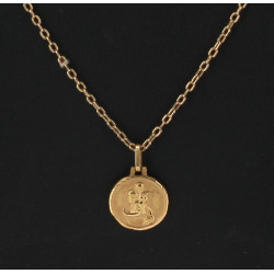 Médaille de St Christophe en or jaune 18