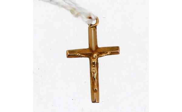 Pendentif croix en or jaune 18 carats, p