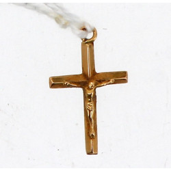 Pendentif croix en or jaune 18 carats, p