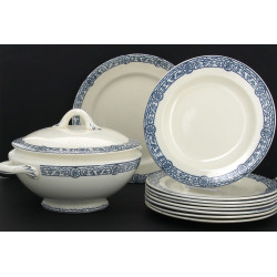 SALINS - Service de table en faïence fin