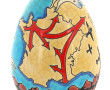 LONGWY - Œuf en faïence à décor d'émaux 