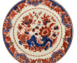 DELFT - Plat rond en faïence à décor dan
