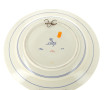 DELFT - Plat rond en faïence à décor dan