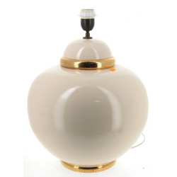 KOSTKA - Pied de lampe en faïence craque