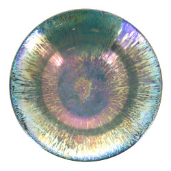 Coupe à fruits en céramique irisée, cach