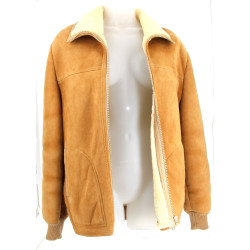 Blouson homme en croûte de cuir, taille 