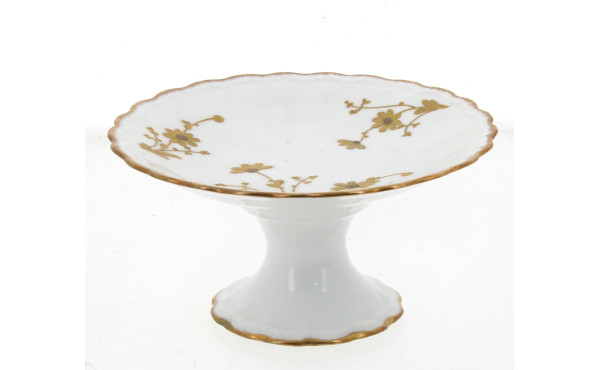 LIMOGES - Coupe sur piédouche ancienne e