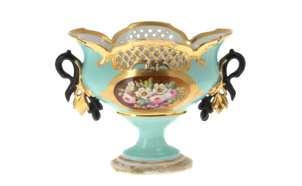 Coupe sur piédouche Napoléon III en porc