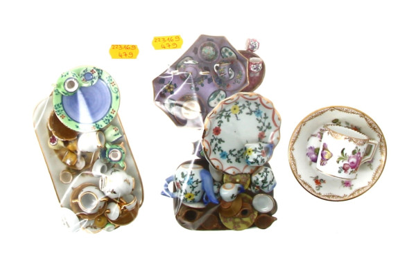 Lot de pièces de dînettes et miniatures 