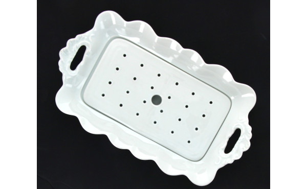 LIMOGES France - Plat à asperges en porc