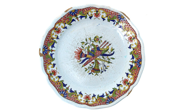 PORQUIER BEAU - Assiette à bords contour