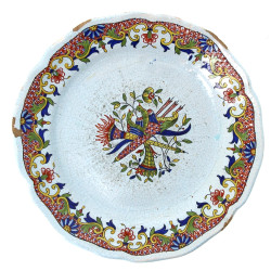 PORQUIER BEAU - Assiette à bords contour