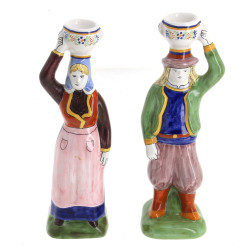 HB HENRIOT Quimper France - Paire de bou