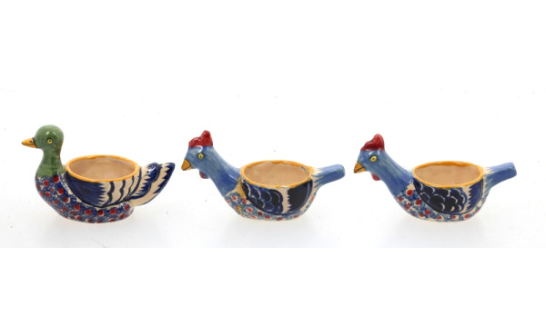 HENRIOT QUIMPER - Trois coquetiers en fa