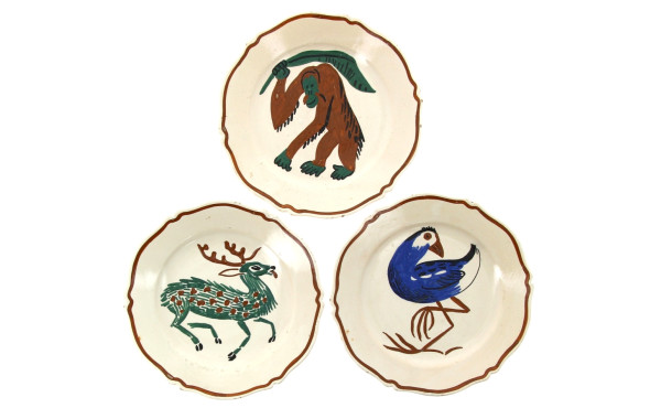 HENRIOT QUIMPER Monogramme "CG" - Rare e