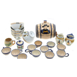 Petit lot de faïences de Quimper (tonnel