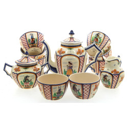 HB QUIMPER Décor 222 - Service à café en