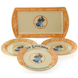 HENRIOT QUIMPER - Assiette "Les Gavottes