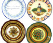 Henriot et HB Quimper - 4 assiettes en f