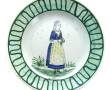 HB QUIMPER - Assiette ancienne en faïenc
