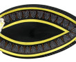 HB QUIMPER - Décor perlé noir et jaune -