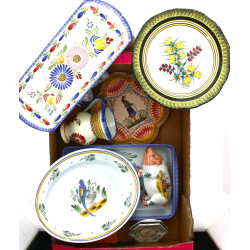 QUIMPER - Lot de faïences de Quimper don