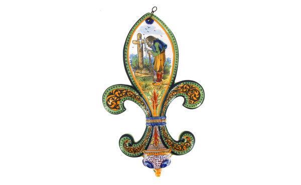 Henriot Quimper - Bénitier d'applique en