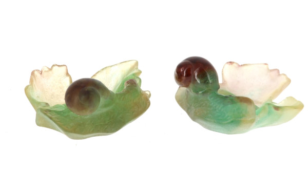 DAUM France – Paire de coupelles baguie