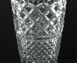 Vase en verre moulé, H 29,5 cm