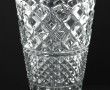Vase en verre moulé, H 29,5 cm
