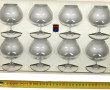 BACCARAT - 8 verres à cognac en cristal,