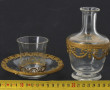 Joli service verre d'eau ancien en verre
