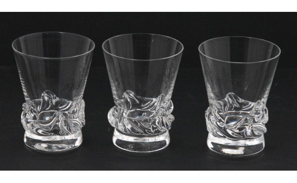 DAUM France - 7 verres à liqueur en cris