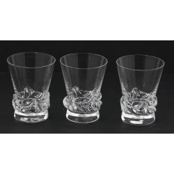 DAUM France - 7 verres à liqueur en cris