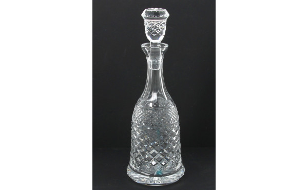 Carafe en cristal moulé avec bouchon, H 