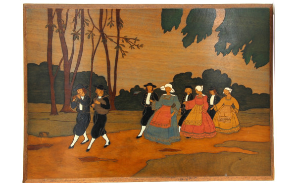 Ecole Bretonne Xxème "Noce bretonne", pa