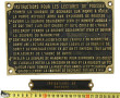CHEMIN DE FER - 2 plaques anciennes en b