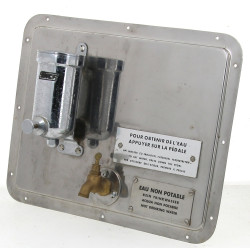 SNCF - Plaque inox supportant un distrib