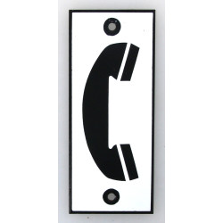 SNCF - Plaque en tôle émaillée décor d'u