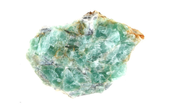 Bloc de fluorite sur quartz, calcite et 