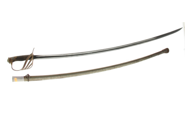 Sabre fin XIXè, début Xxè, lame courbe 