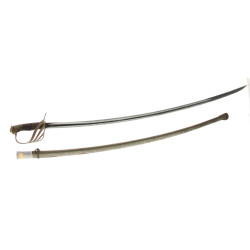 Sabre fin XIXè, début Xxè, lame courbe 