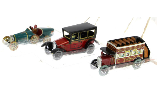Lot de 3 jouets à clé moderne (3 véhicul