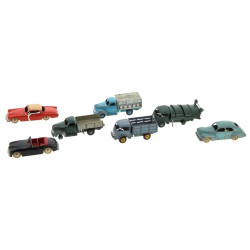DINKY TOYS - Lot de 4 camions et 3 voitu