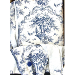 Lot comprenant 3 pans de double-rideaux 