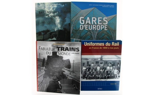 TRAINS - Lot de livres illustrés