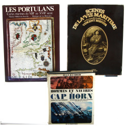 MARINE - 3 livres: "Les portulans" "Homm